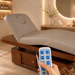 4 Motor Electric Spa Beauty Bed with Wooden Base for Salon Use DN0013_4 Motor Beds