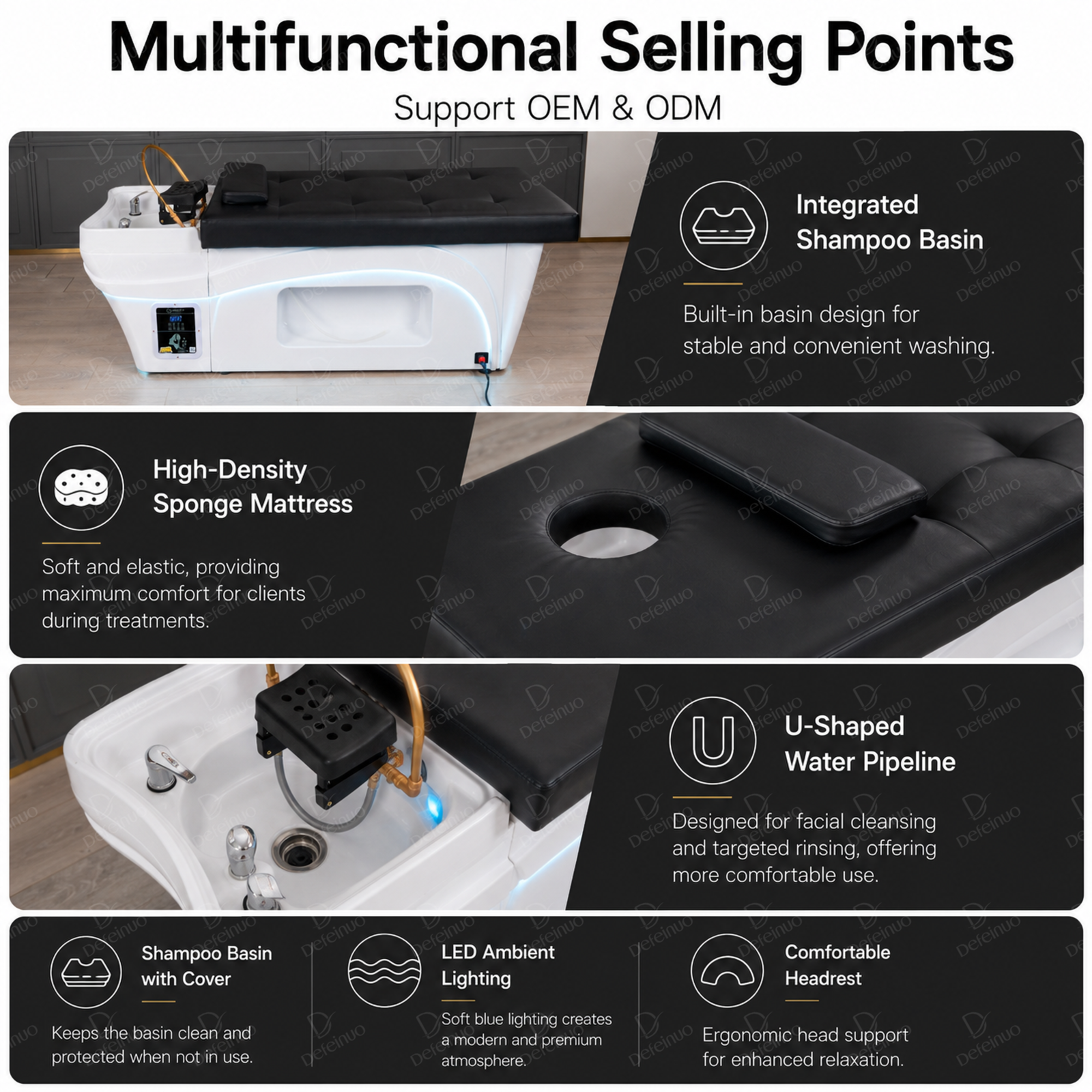 DN0055 shampoo bed for service upgrade planning