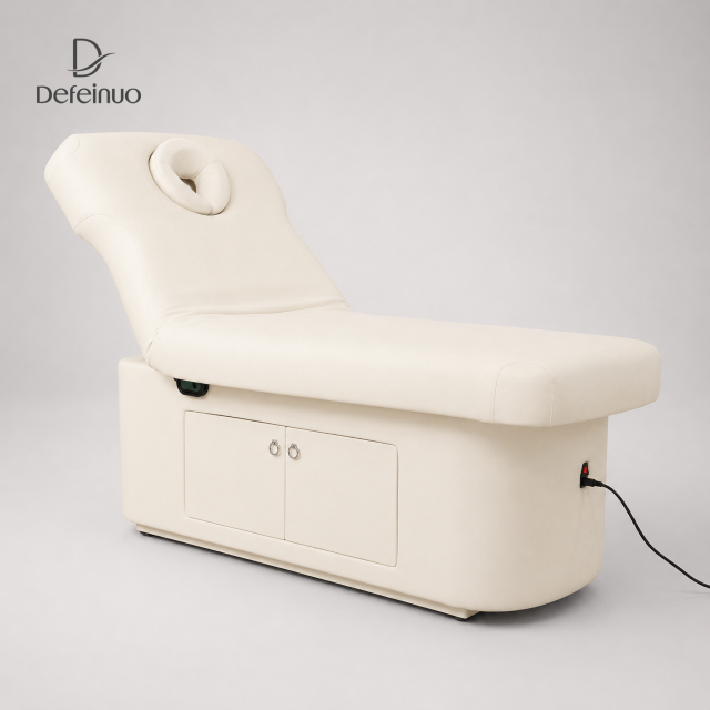 1 Motor Electric Beauty Bed with Adjustable Backrest and Storage for Salon Use DN0021_1 Motor Beds