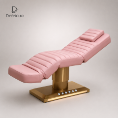 Pink 3 Motor Electric Massage Bed with Foot Control and Adjustable Backrest DN0031_Electric Beauty Chairs