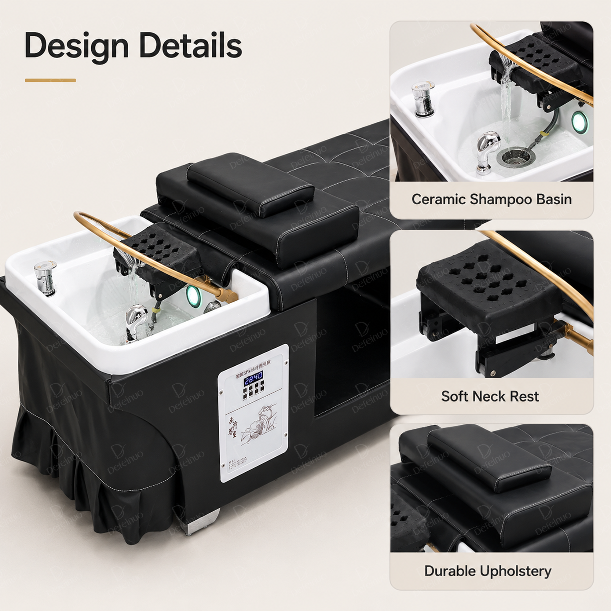 Professional Head Spa Shampoo Bed for Salon Hair Washing System DN0228_Standard Shampoo Beds