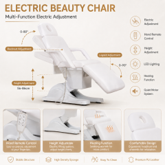 3 Motor Foldable Electric Beauty Chair with Sit and Lie Down Function DN0027_Electric Beauty Chair