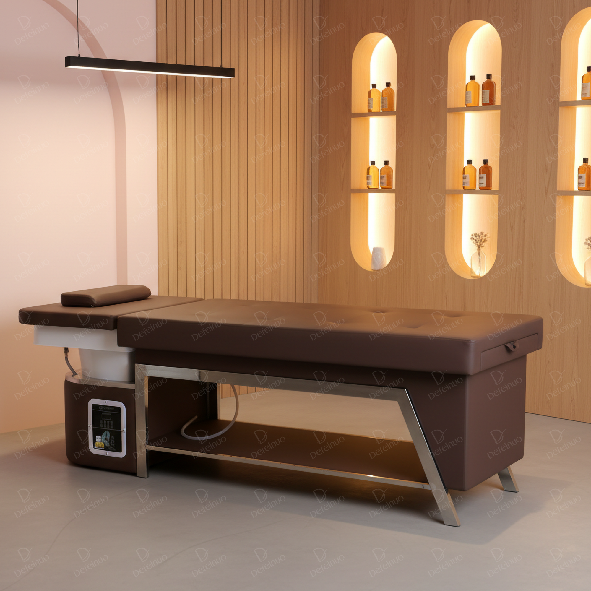 Water Circulation Head Spa Shampoo Bed with Stool System DN0092_Standard Shampoo Beds