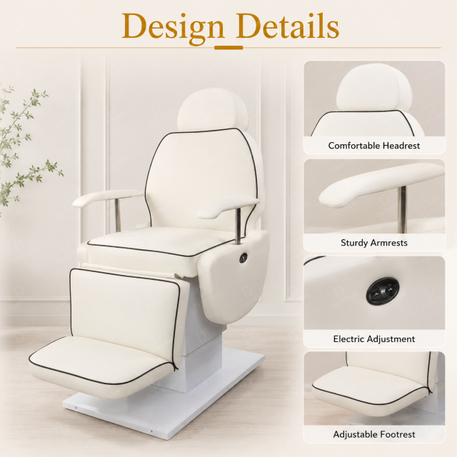 Portable Electric Beauty Chair for Facial Lash and Head Spa Treatment DN0028_Electric Beauty Chairs