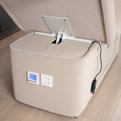 1 Motor Electric Beauty Bed with Heating and Large Storage Cabinet for Salon Use DN0015_1 Motor Beds