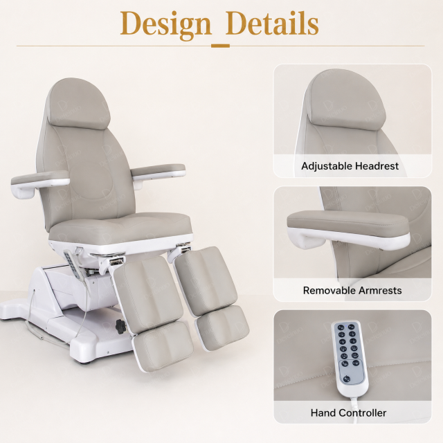5 Motor Electric Beauty Chair for Spa Tattoo and Lash Treatment DN0036_Electric Beauty Chairs
