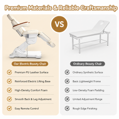 3 to 4 Motor Electric Beauty Chair with Armrests for Medical Spa DN0022_Electric Beauty Chairs