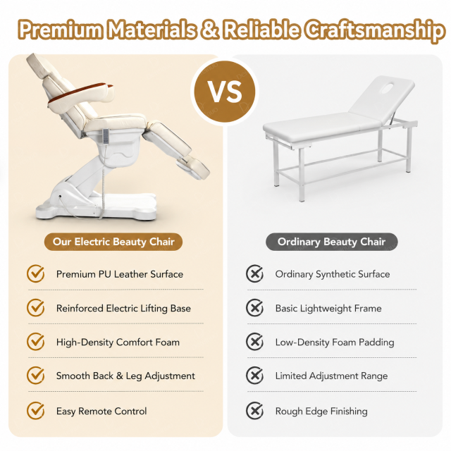 3 to 4 Motor Electric Beauty Chair with Armrests for Medical Spa DN0022_Electric Beauty Chairs
