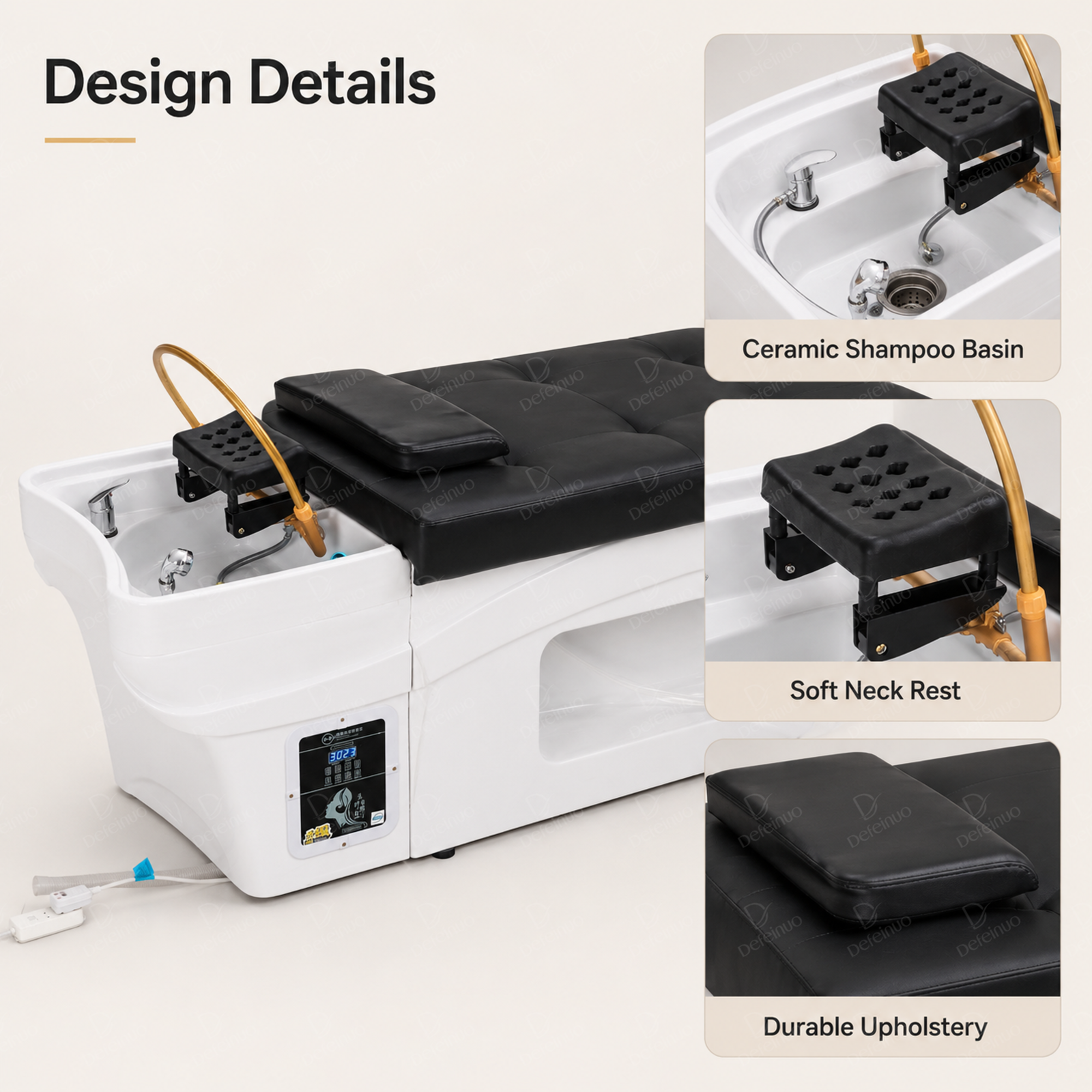 DN0055 shampoo bed for barbershop workflow planning