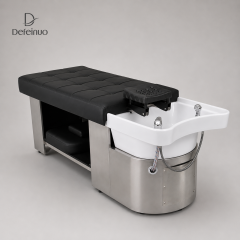 Stainless Steel Basin Shampoo Bed with Water Circulation System DN0070_Standard Shampoo Beds