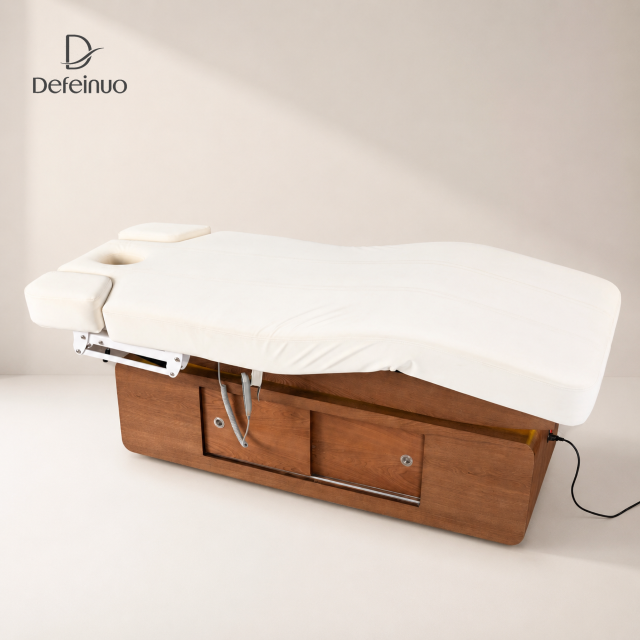 Professional 4 Motor Electric Beauty Bed with Storage Cabinet for Salon DN0007_4 Motor Beds