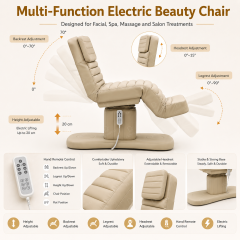 3 Motor Electric Beauty Chair for Lash Facial and Tattoo Treatment DN0237_Electric Beauty Chairs
