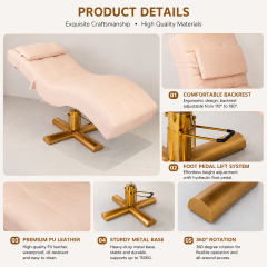 Adjustable Curved Lash Extension Bed for Beauty Salon Use DN0026_Lash Beds