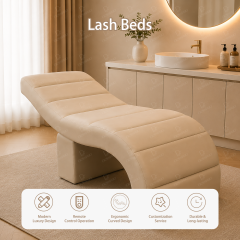 Curved Lash Extension Bed for Beauty Parlour and Facial Treatment DN0025_Lash Beds