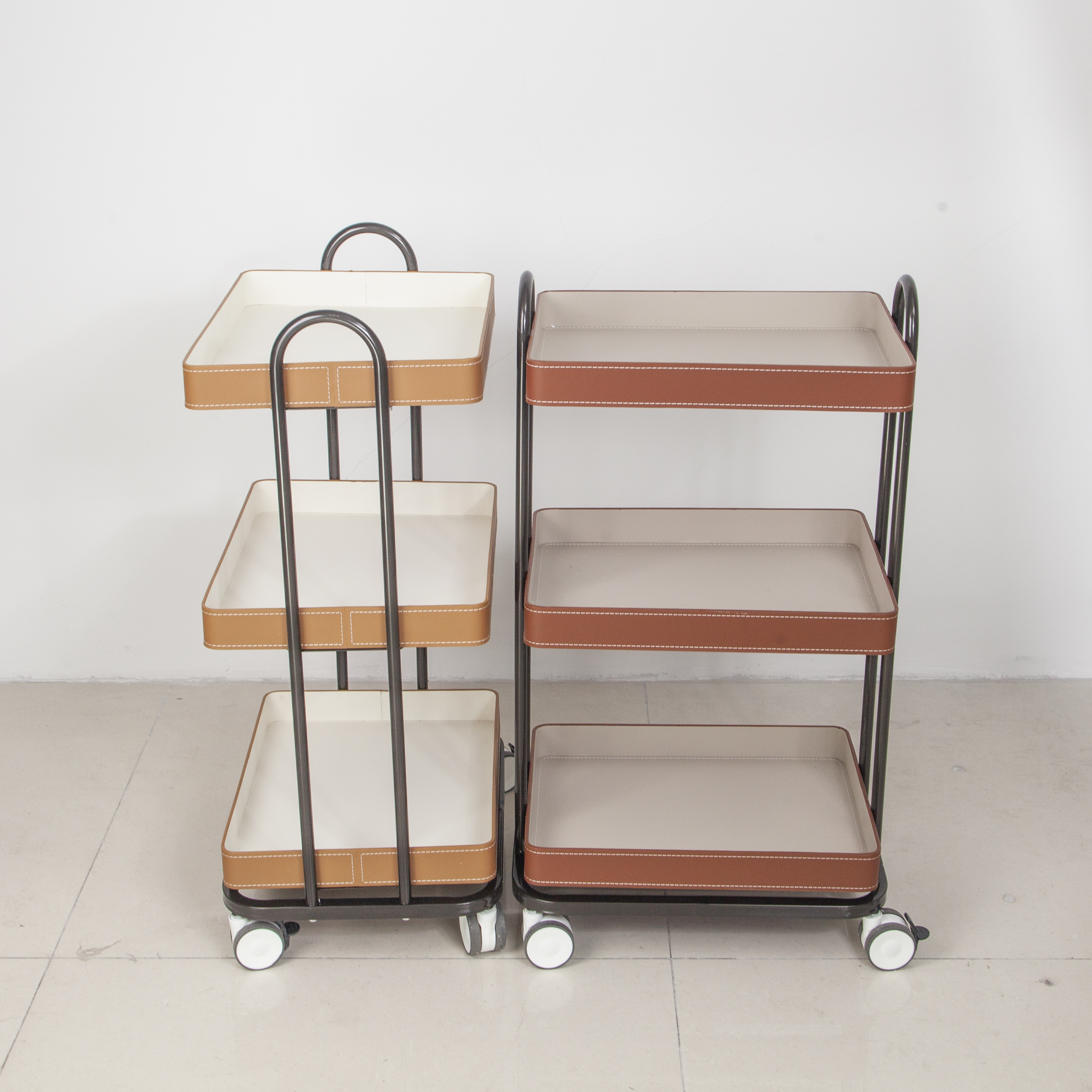 Multi-Drawer Stainless Steel Salon Trolley Cart for Beauty Salon Storage DN0277_Salon Trolleys