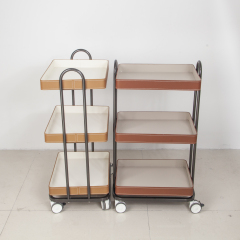Multi-Drawer Stainless Steel Salon Trolley Cart for Beauty Salon Storage DN0277_Salon Trolleys