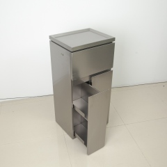 Stainless Steel Nail Salon Storage Cabinet Trolley for Beauty Use DN0248_Storage Cabinets