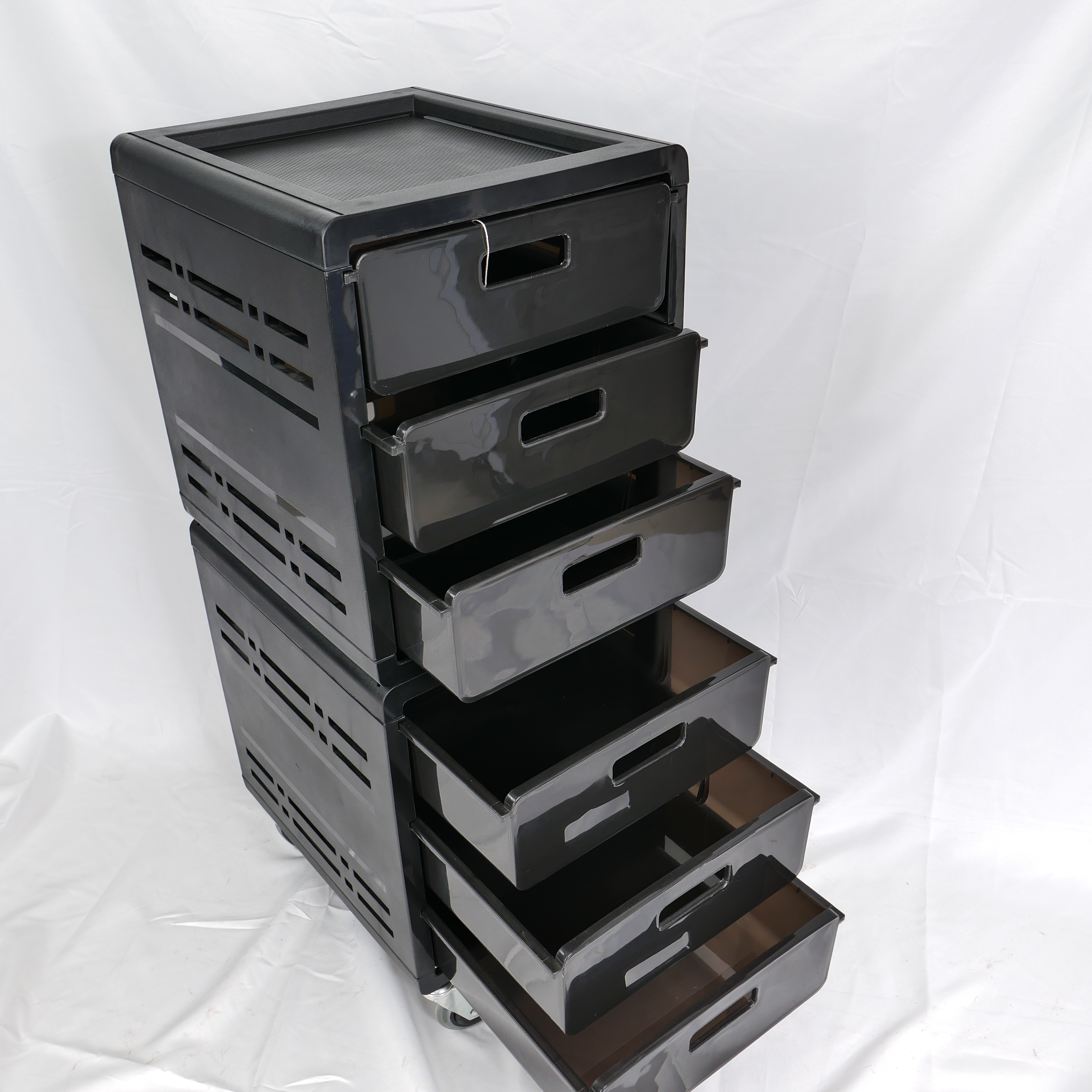 Lightweight Plastic Salon Storage Trolley Cart for Hair Salon Use DN0201_Salon Trolleys