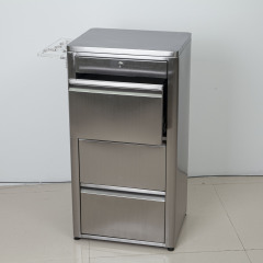 Adjustable Stainless Steel Nail Salon Storage Cabinet for Beauty Use DN0252_Storage Cabinets