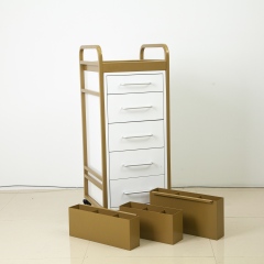 4 Drawer Rolling Storage Cabinet Trolley for Salon Use DN0254_Salon Trolleys