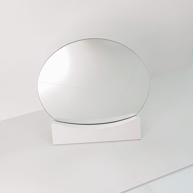 Double-Sided Salon Styling Mirror with Stainless Steel Base DN0142_Salon Mirrors