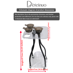 Hair Dye Mixing Bowl Salon Trolley Cart for Beauty Salon DN0158_Salon Trolleys