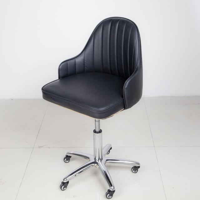 PU Leather Technician Chair with Stainless Steel Base for Beauty Salon DN0273_Technician Chairs
