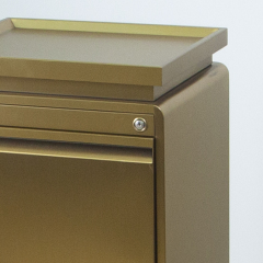 Lockable Rolling Salon Storage Cabinet with Wood Style Panel DN0245_Storage Cabinets