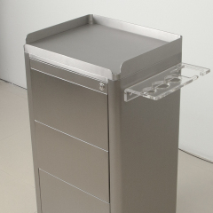Stainless Steel Salon Storage Trolley Cabinet for Hair Salon DN0251_Storage Cabinets