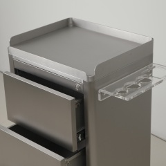 Stainless Steel Salon Storage Trolley Cabinet for Hair Salon DN0251_Storage Cabinets