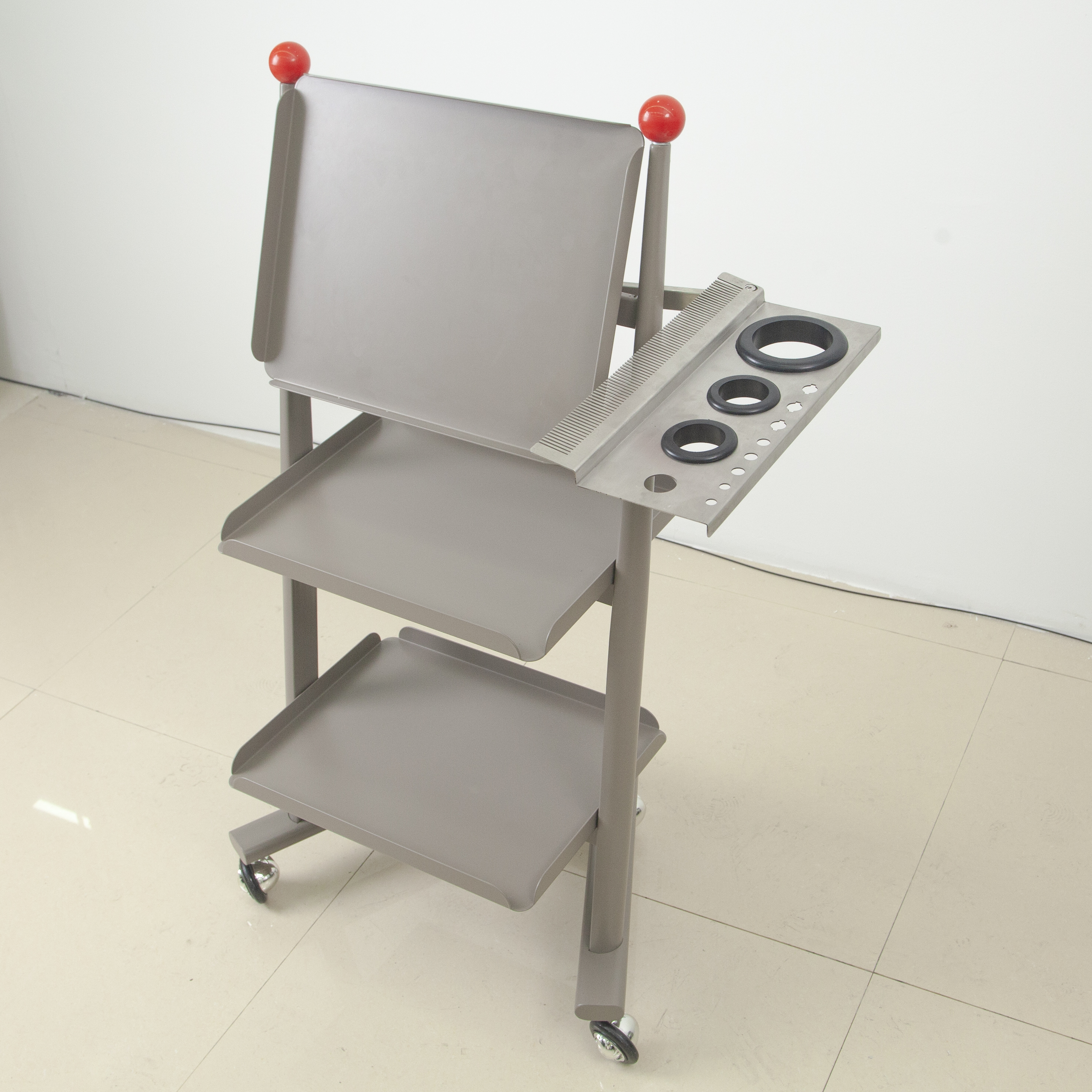 ABS Plastic Salon Trolley with Stainless Steel Frame for Beauty Salon DN0258_Salon Trolleys