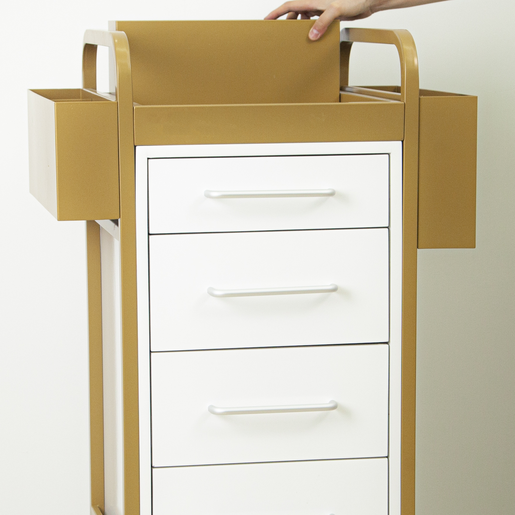 4 Drawer Rolling Storage Cabinet Trolley for Salon Use DN0254_Salon Trolleys
