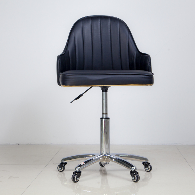PU Leather Technician Chair with Stainless Steel Base for Beauty Salon DN0273_Technician Chairs