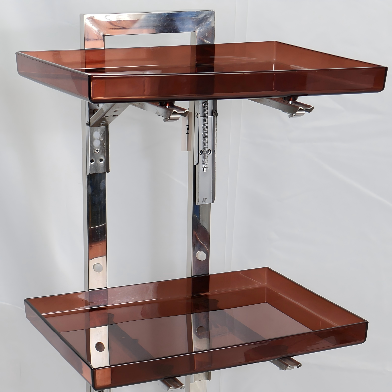 2 Tier Foldable Salon Trolley Cart for Hair Salon Use DN0192_Salon Trolleys