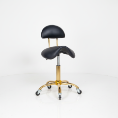 Ergonomic Hydraulic Technician Chair with Leather Seat for Salon Use DN0276_Technician Chairs