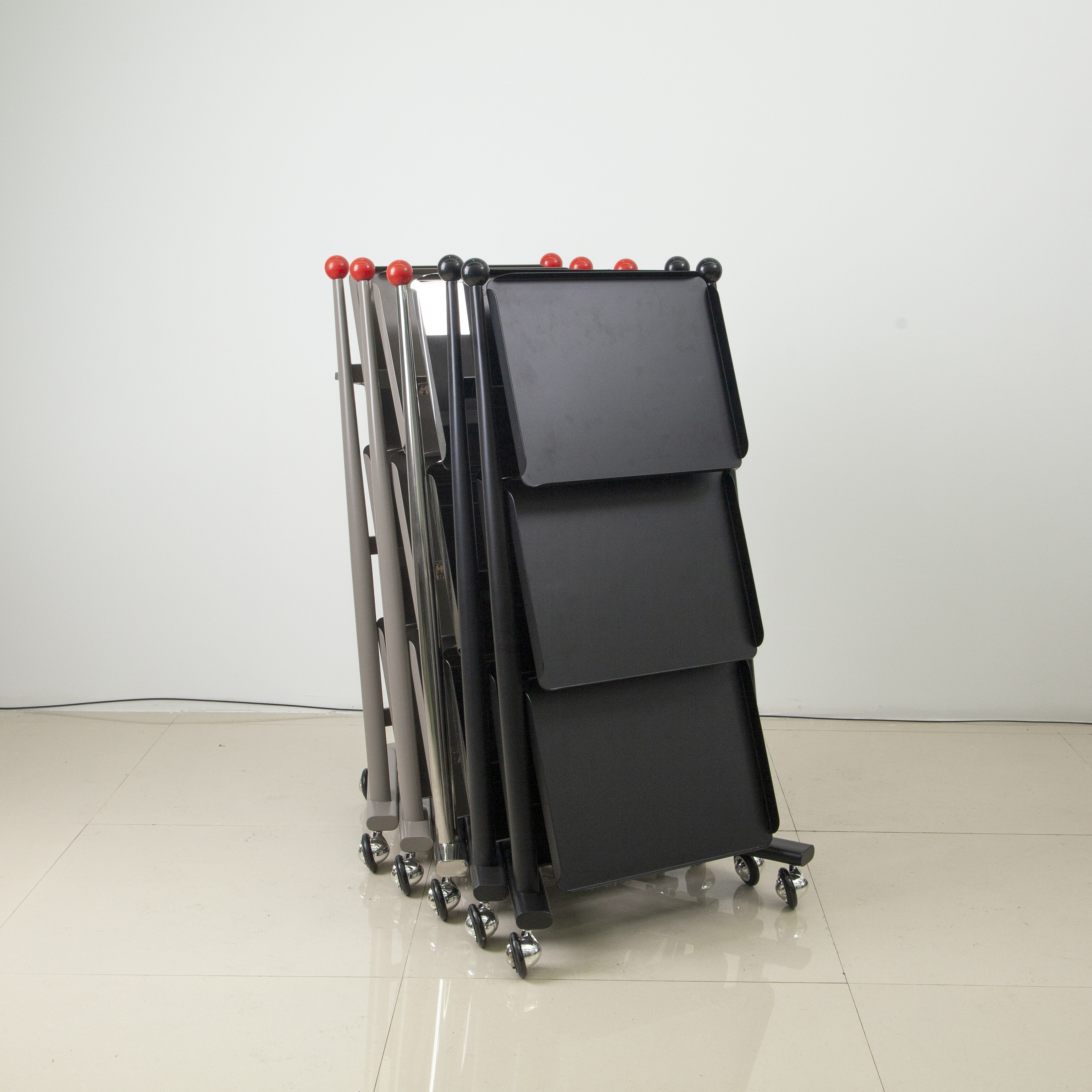 ABS Plastic Salon Trolley with Stainless Steel Frame for Beauty Salon DN0258_Salon Trolleys