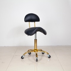Ergonomic Hydraulic Technician Chair with Leather Seat for Salon Use DN0276_Technician Chairs