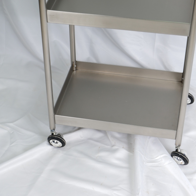 3 Layer Stainless Steel Salon Storage Trolley Cart for Beauty Salon DN0195_Salon Trolleys