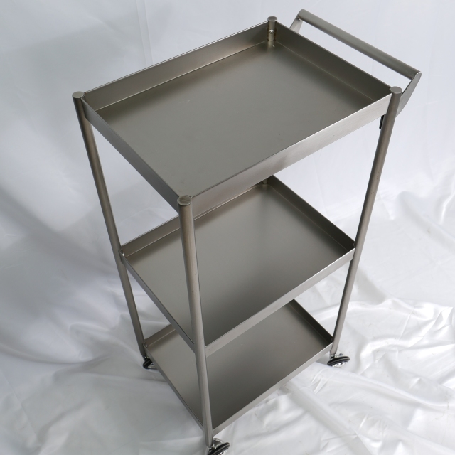 3 Layer Stainless Steel Salon Storage Trolley Cart for Beauty Salon DN0195_Salon Trolleys