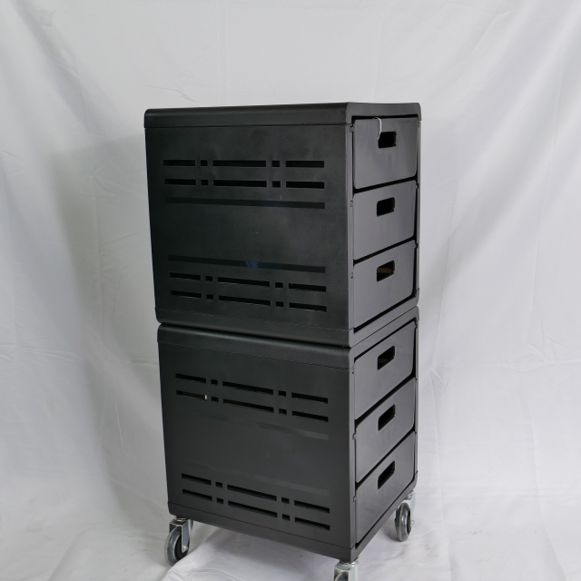 Lightweight Plastic Salon Storage Trolley Cart for Hair Salon Use DN0201_Salon Trolleys