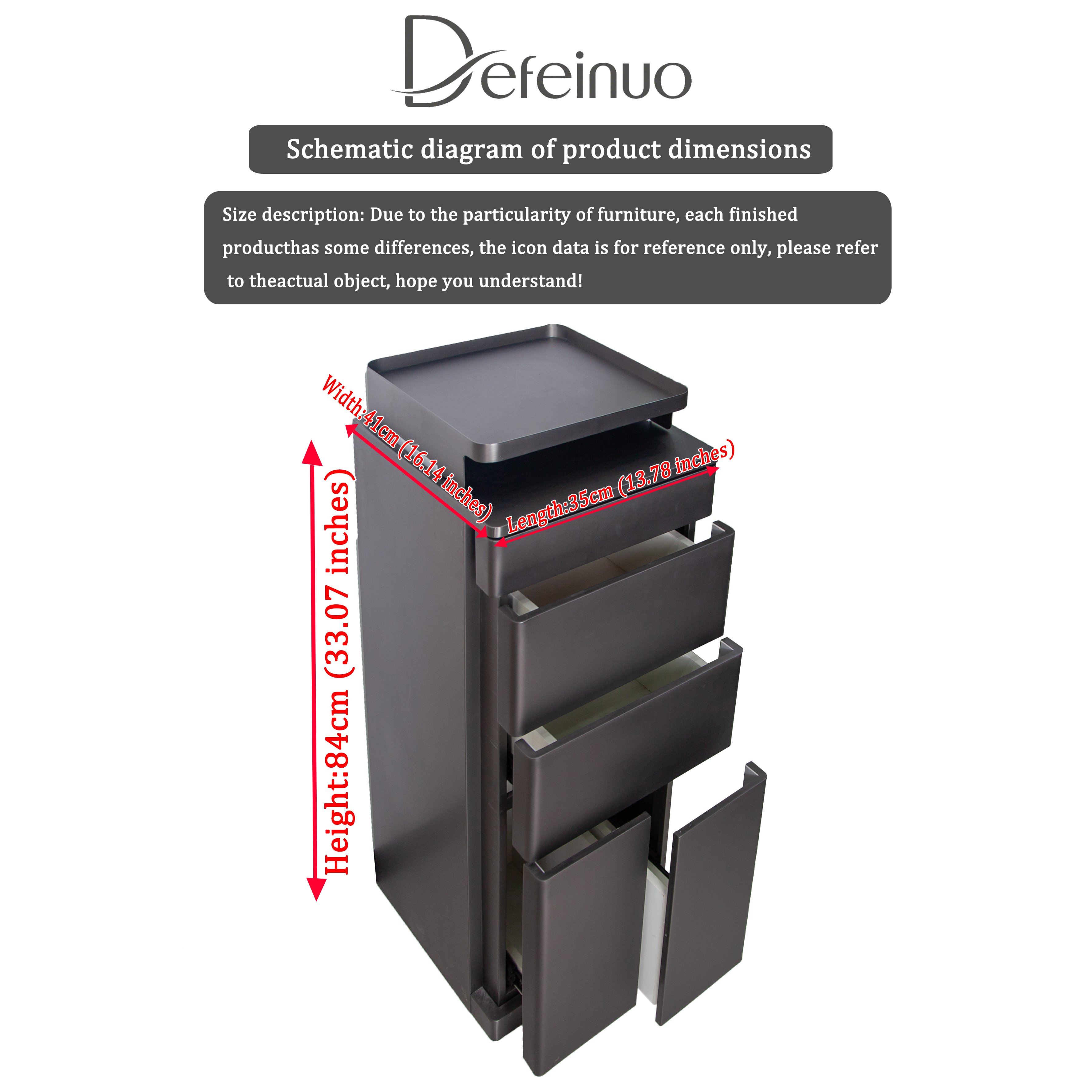 Salon Storage Cabinet with Drawers for Hair and Beauty Salon DN0175_Storage Cabinets