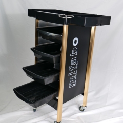 5 Drawer Metal Salon Trolley Cart for Beauty Salon Use DN0196_Salon Trolleys