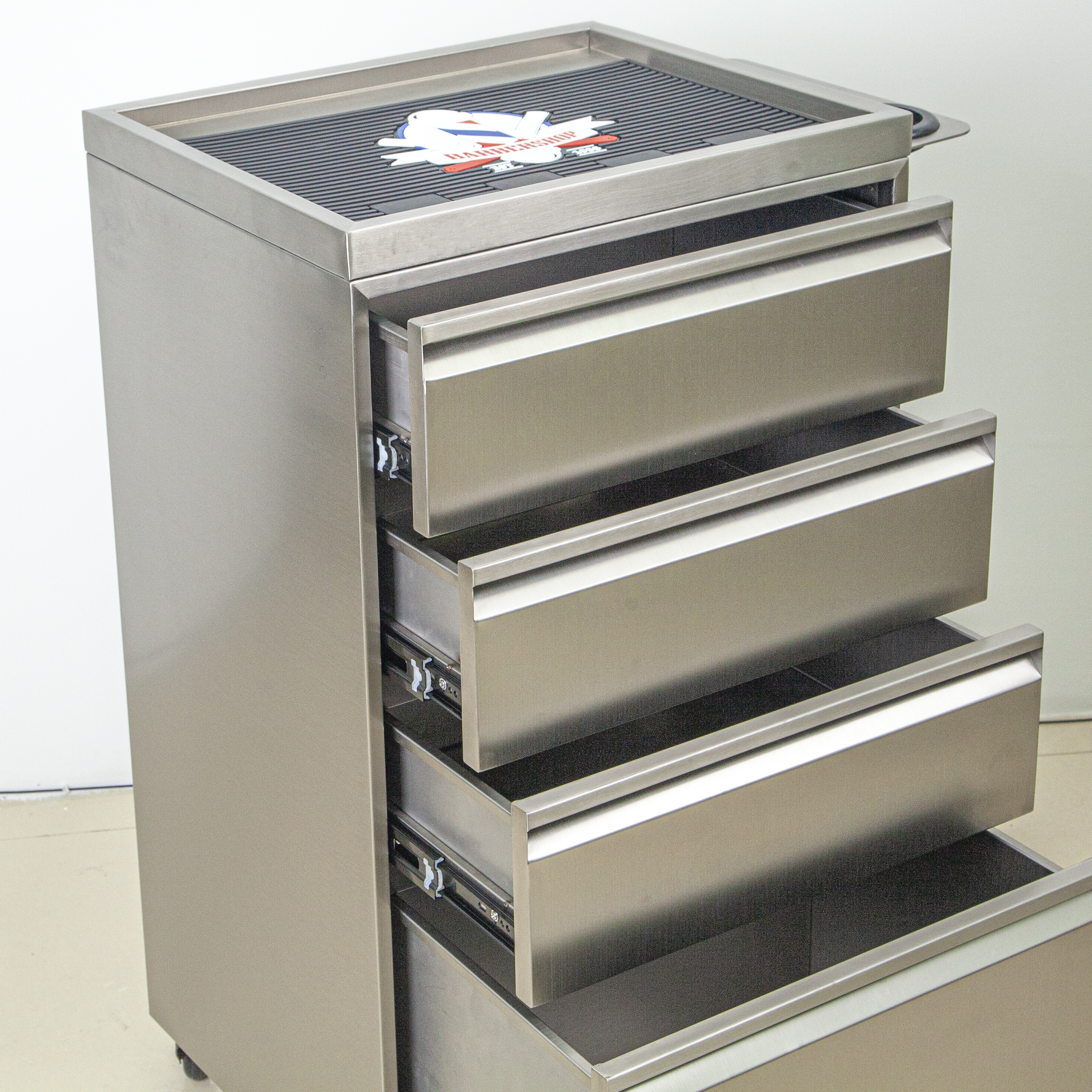 Stainless Steel Salon Trolley with Drawer Storage for Hair Salon Use DN0256_Salon Trolleys