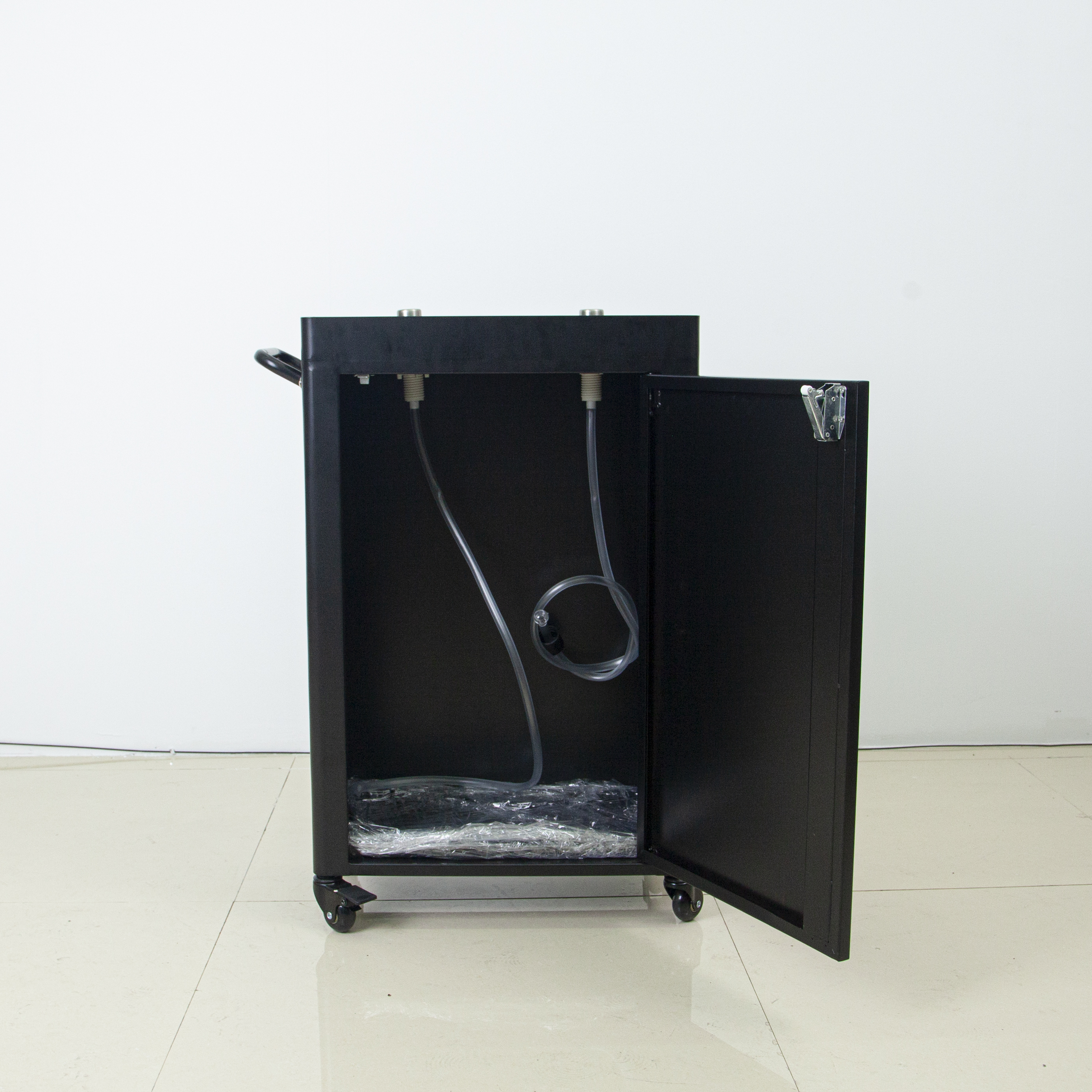 Sanitizer Dispenser Trolley Cart for Salon Hygiene Use DN0246_Salon Utility Tools
