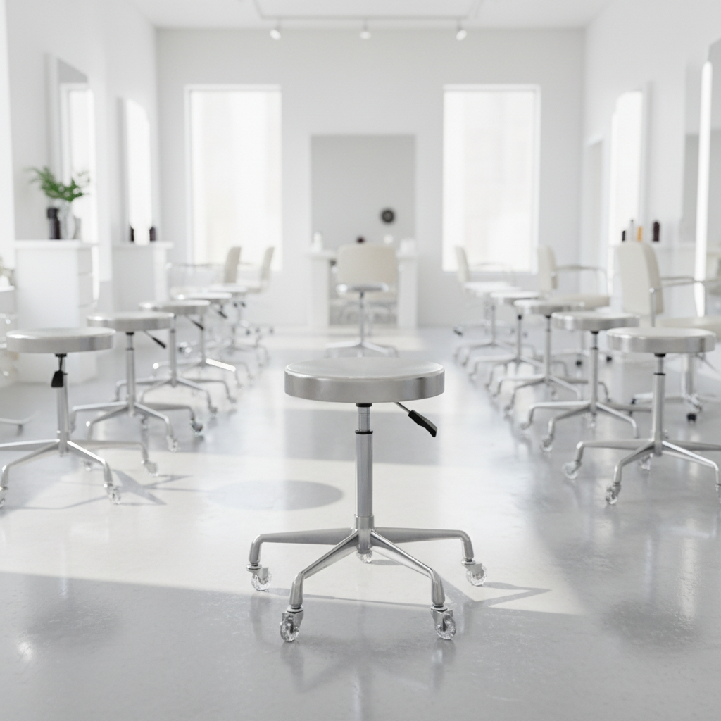 Hydraulic Technician Chair with Adjustable Height and Stool Base for Salon Use DN0220_Technician Chairs