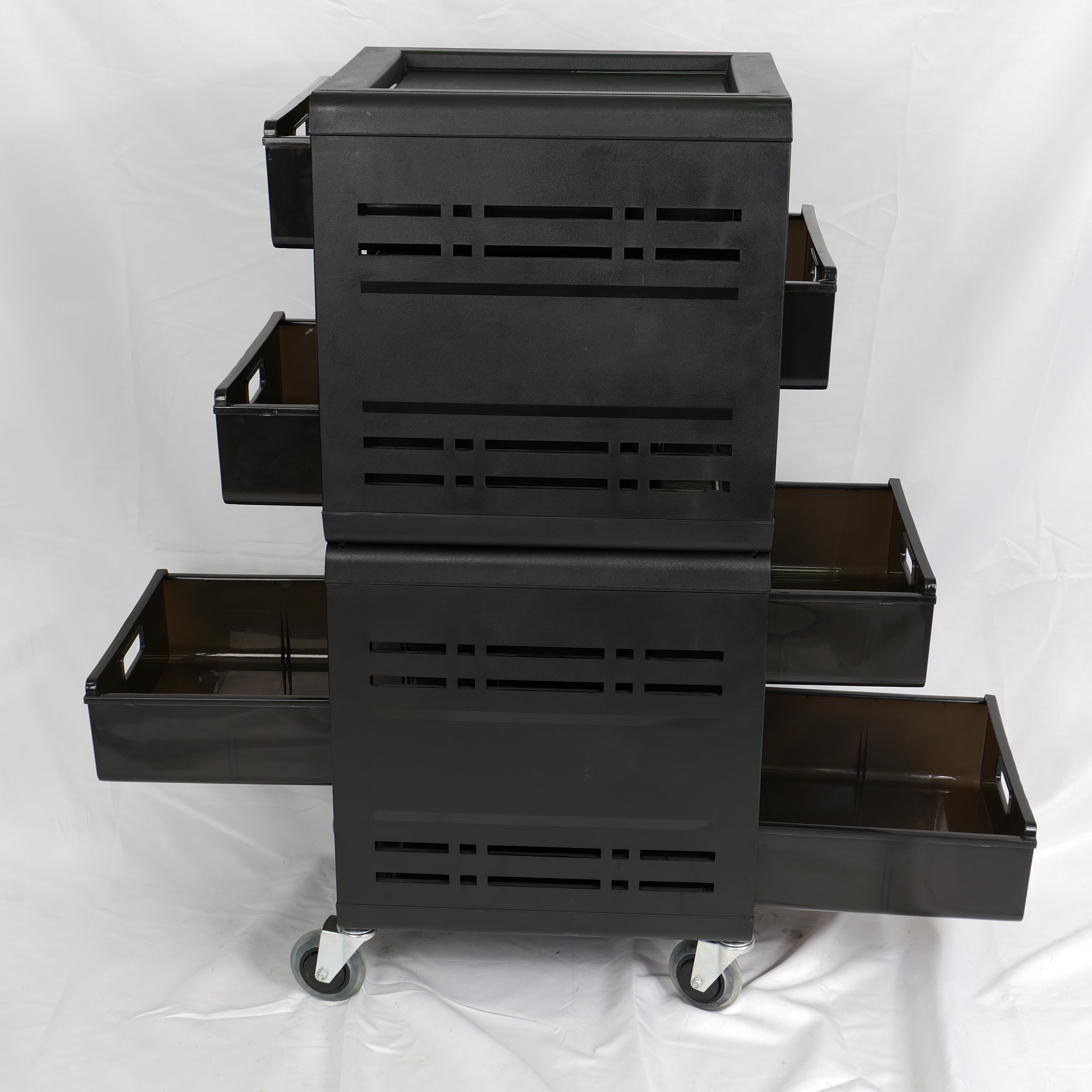 Lightweight Plastic Salon Storage Trolley Cart for Hair Salon Use DN0201_Salon Trolleys