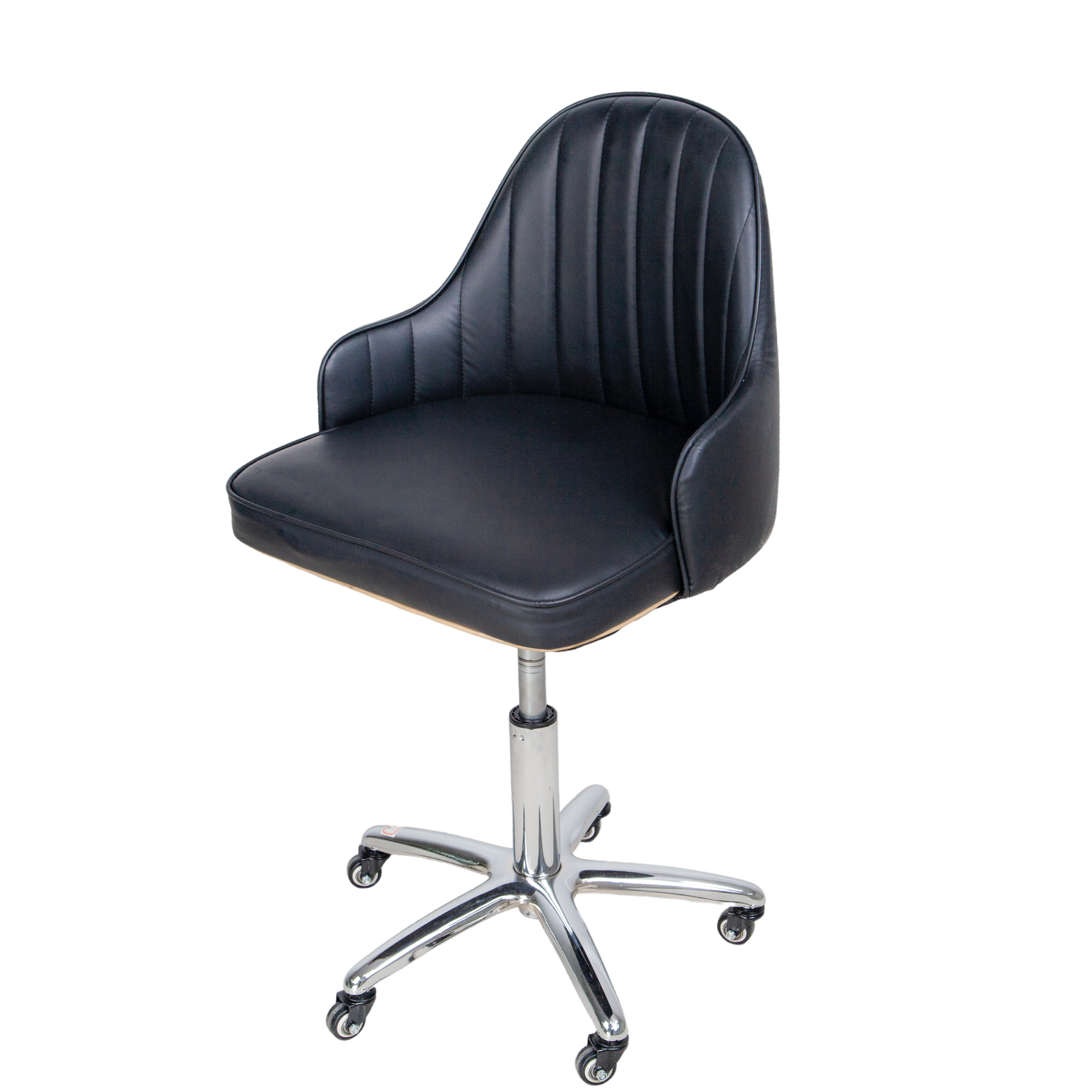 PU Leather Technician Chair with Stainless Steel Base for Beauty Salon DN0273_Technician Chairs