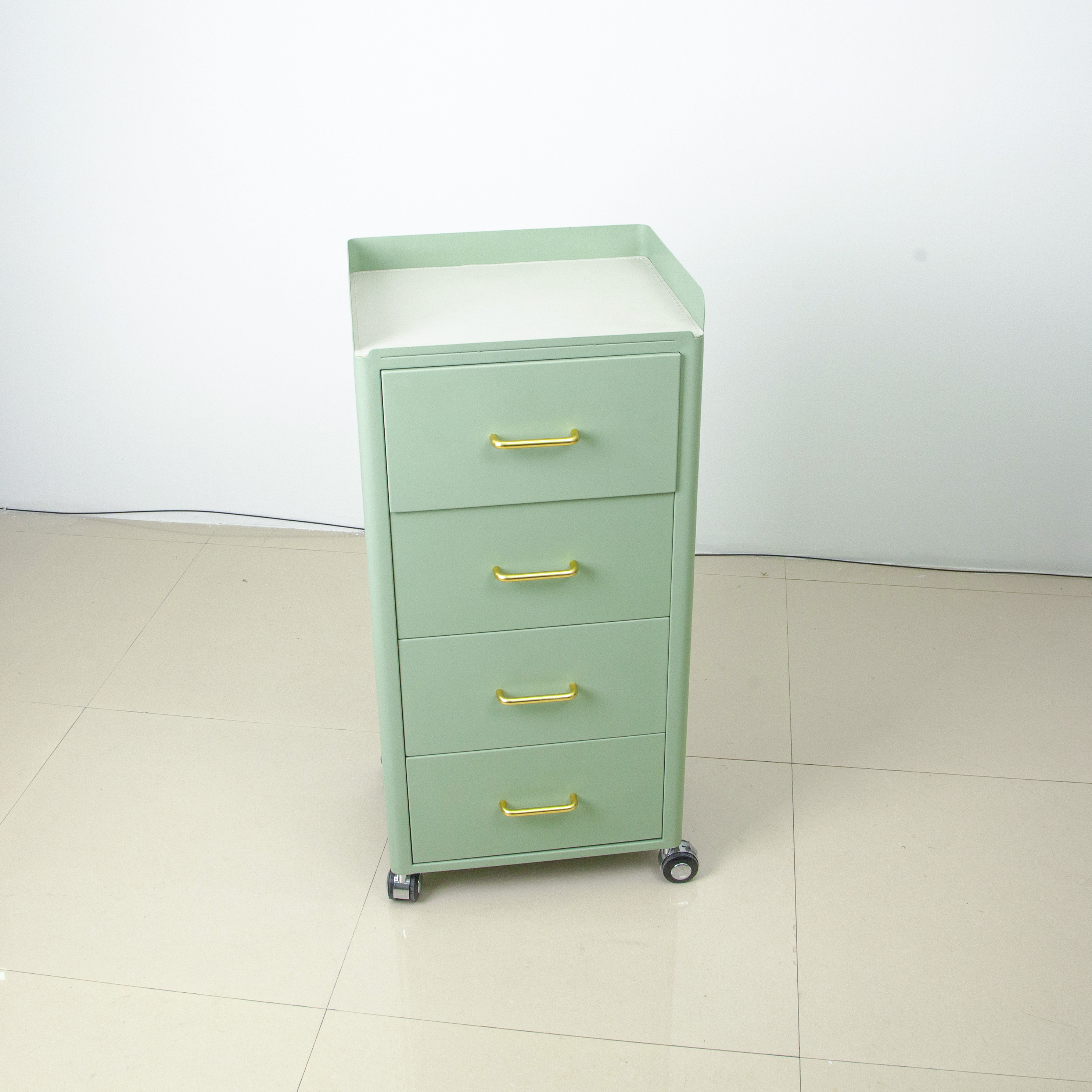 4 Wheel Rolling Salon Storage Cabinet Trolley for Beauty Salon Use DN0249_Salon Trolleys