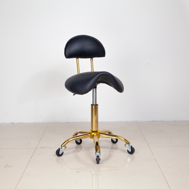 Ergonomic Hydraulic Technician Chair with Leather Seat for Salon Use DN0276_Technician Chairs