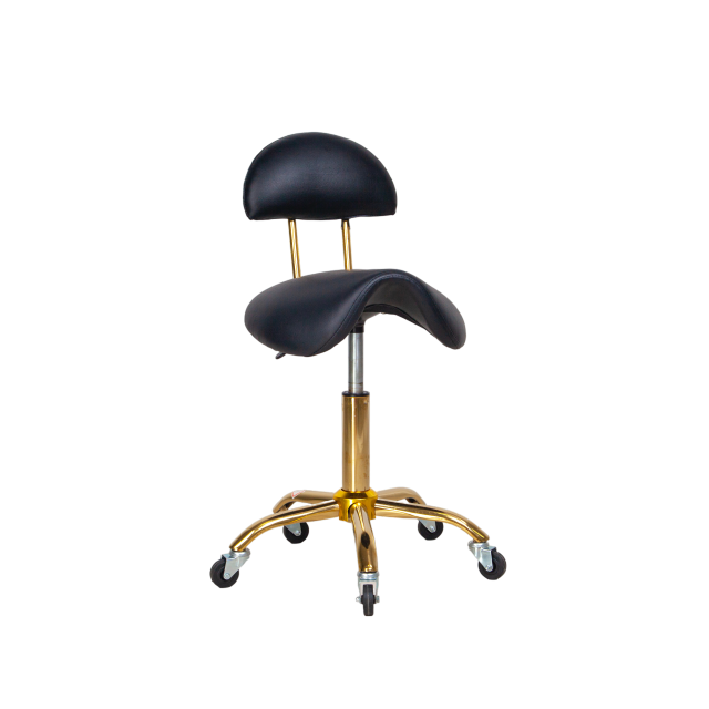 Ergonomic Hydraulic Technician Chair with Leather Seat for Salon Use DN0276_Technician Chairs